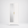 GAIOUS 71" Metal Wardrobe Cabinet with Mirror