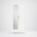 GAIOUS 71" Metal Wardrobe Cabinet with Mirror