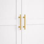 GAIOUS 71" Metal Wardrobe Cabinet with Hanging Rod