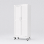 GAIOUS Lockable Metal Storage Cabinet with Wheels
