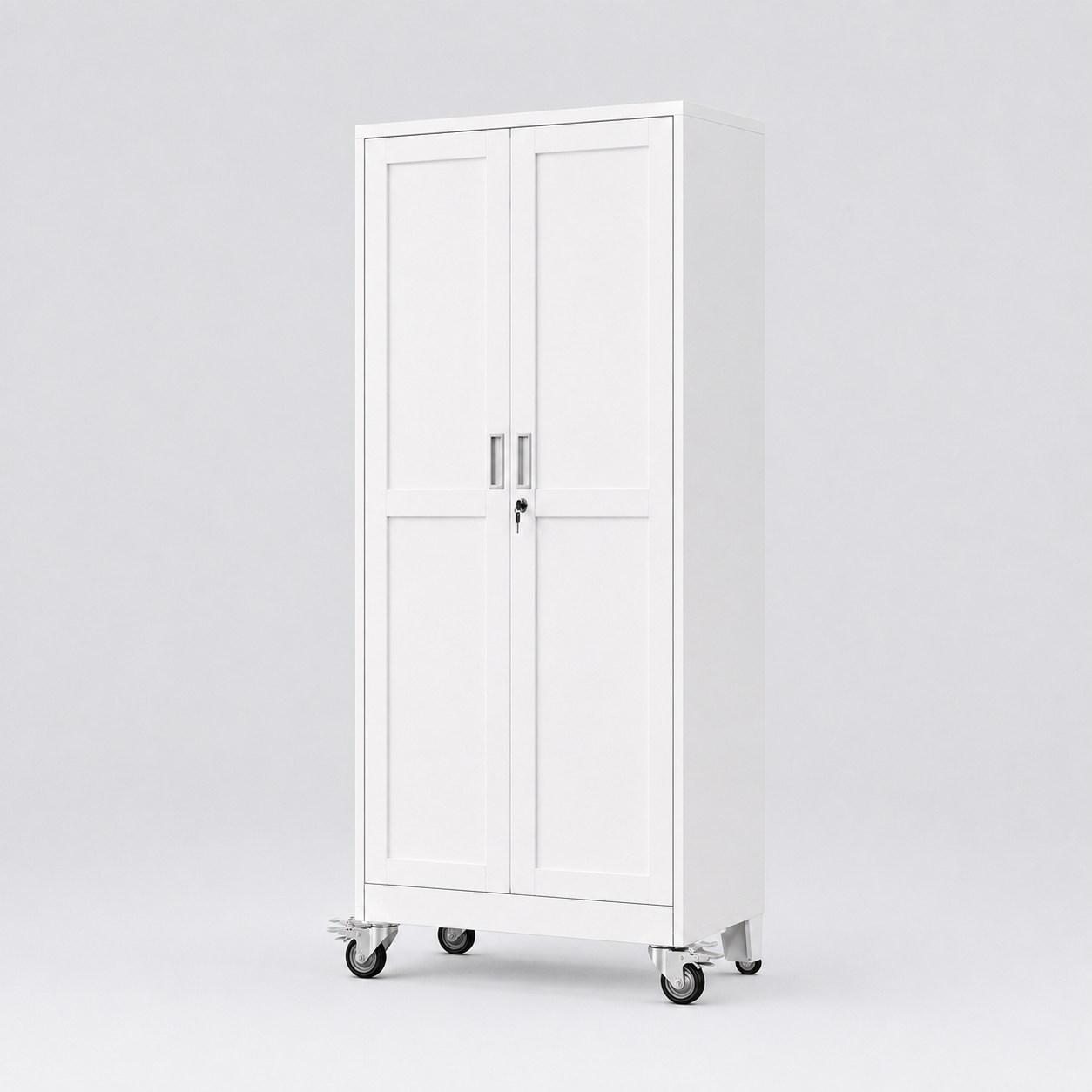 GAIOUS Lockable Metal Storage Cabinet with Wheels
