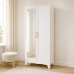 GAIOUS 71" Metal Wardrobe Cabinet with Mirror