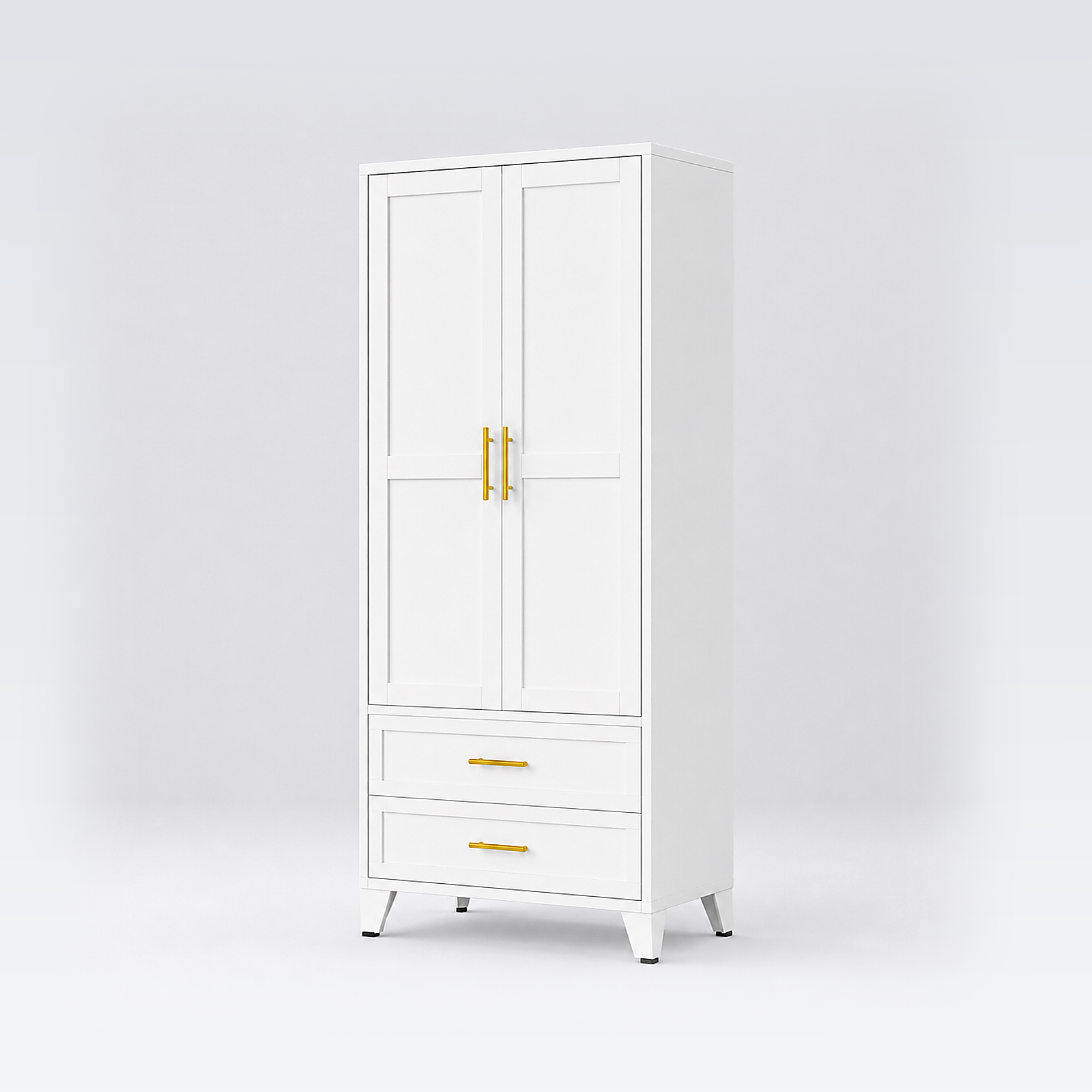 GAIOUS 71" Freestanding Metal Wardrobe Cabinet