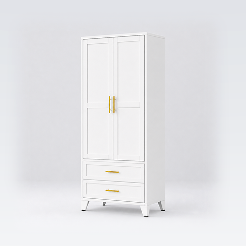 GAIOUS 71" Freestanding Metal Wardrobe Cabinet