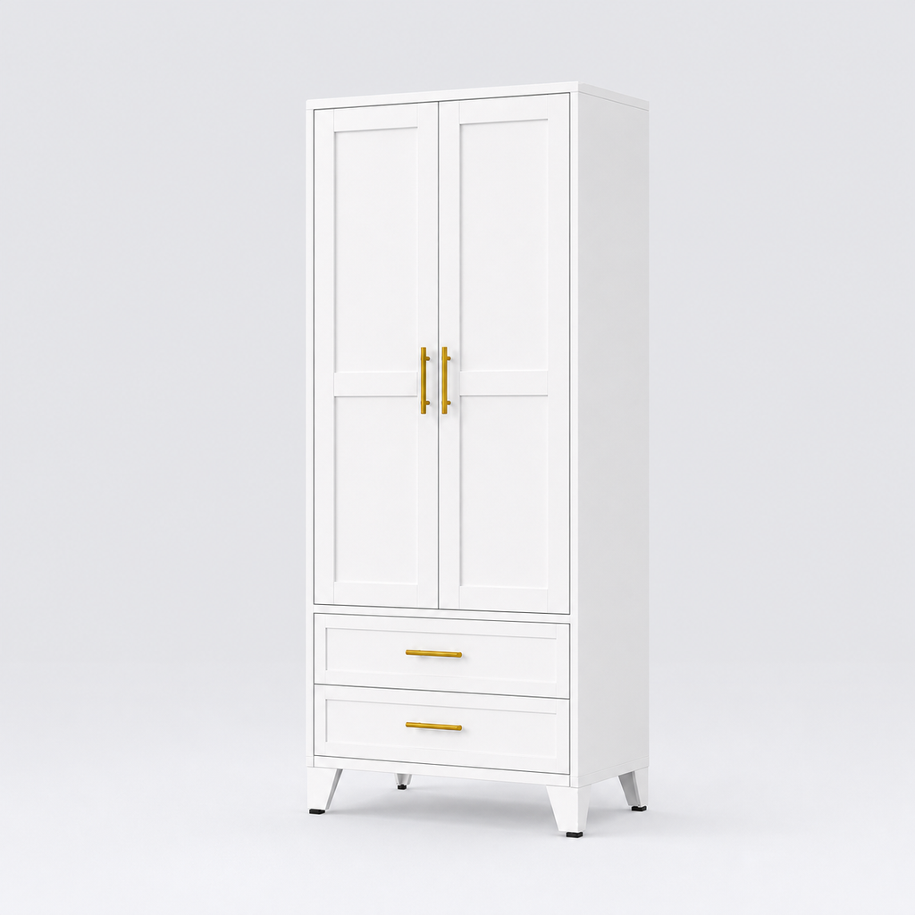 GAIOUS 71" Freestanding Metal Wardrobe Cabinet