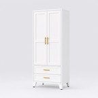 GAIOUS 71" Freestanding Metal Wardrobe Cabinet