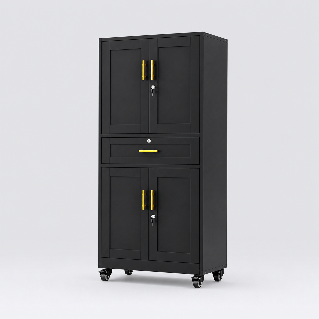 GAIOUS Metal Storage Cabinet with Locking Drawer