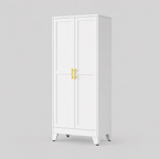 GAIOUS Metal Pantry Cabinet | 2 Doors & Adjustable Shelves | 4 Sizes, Black & White
