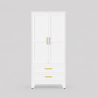 GAIOUS 71" Freestanding Metal Wardrobe Cabinet | 2 Doors