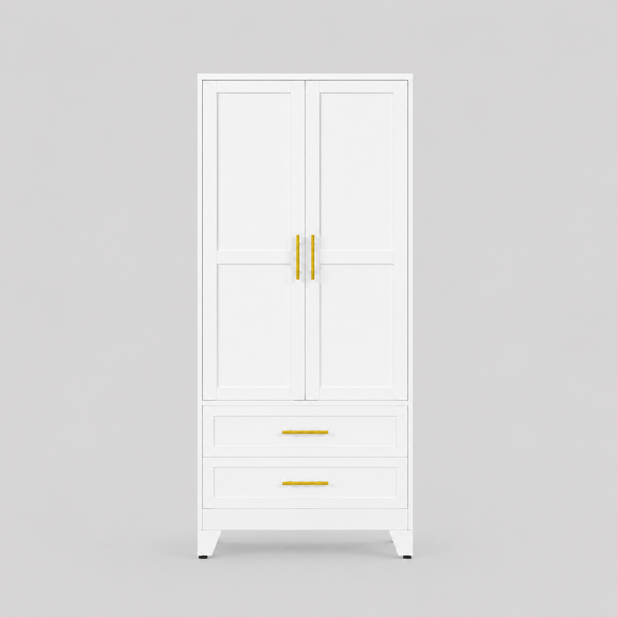 GAIOUS 71" Freestanding Metal Wardrobe Cabinet | 2 Doors