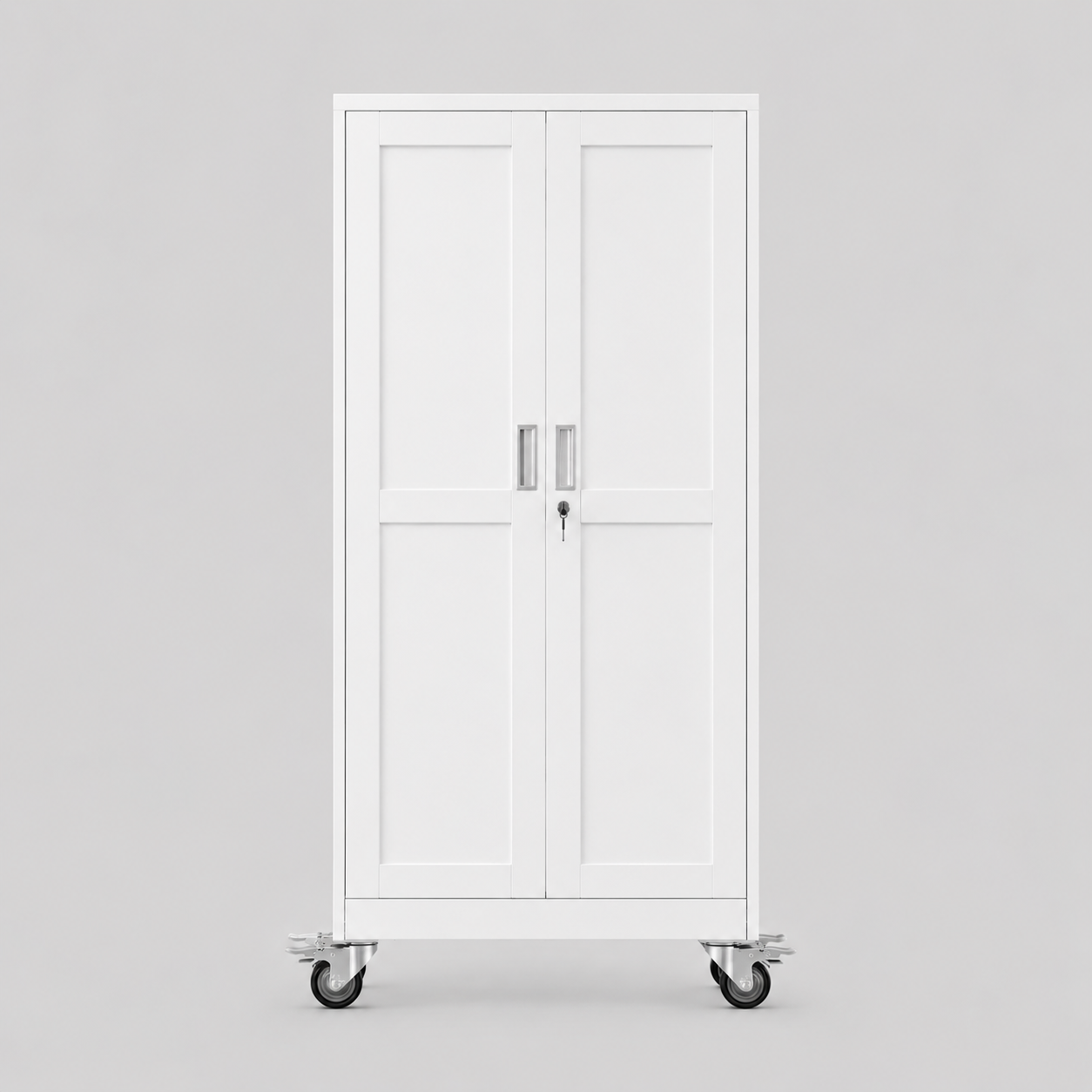 GAIOUS Heavy-Duty Metal Storage Cabinet with Wheels & Lock | Adjustable Shelves, 180 lbs Capacity