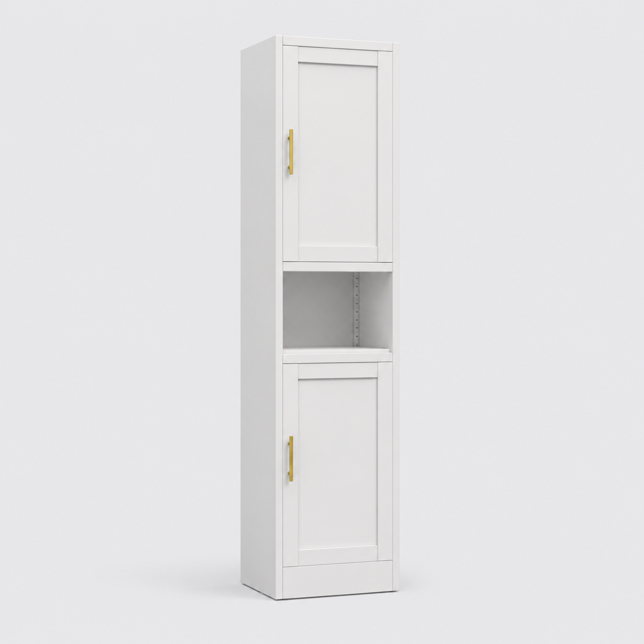GAIOUS 67" 2-Door Steel Storage Cabinet with Adjustable Shelves – Bathroom & Kitchen Organizer