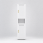 67" 2-Door Steel Storage Cabinet with Adjustable Shelves – Bathroom & Kitchen Organizer