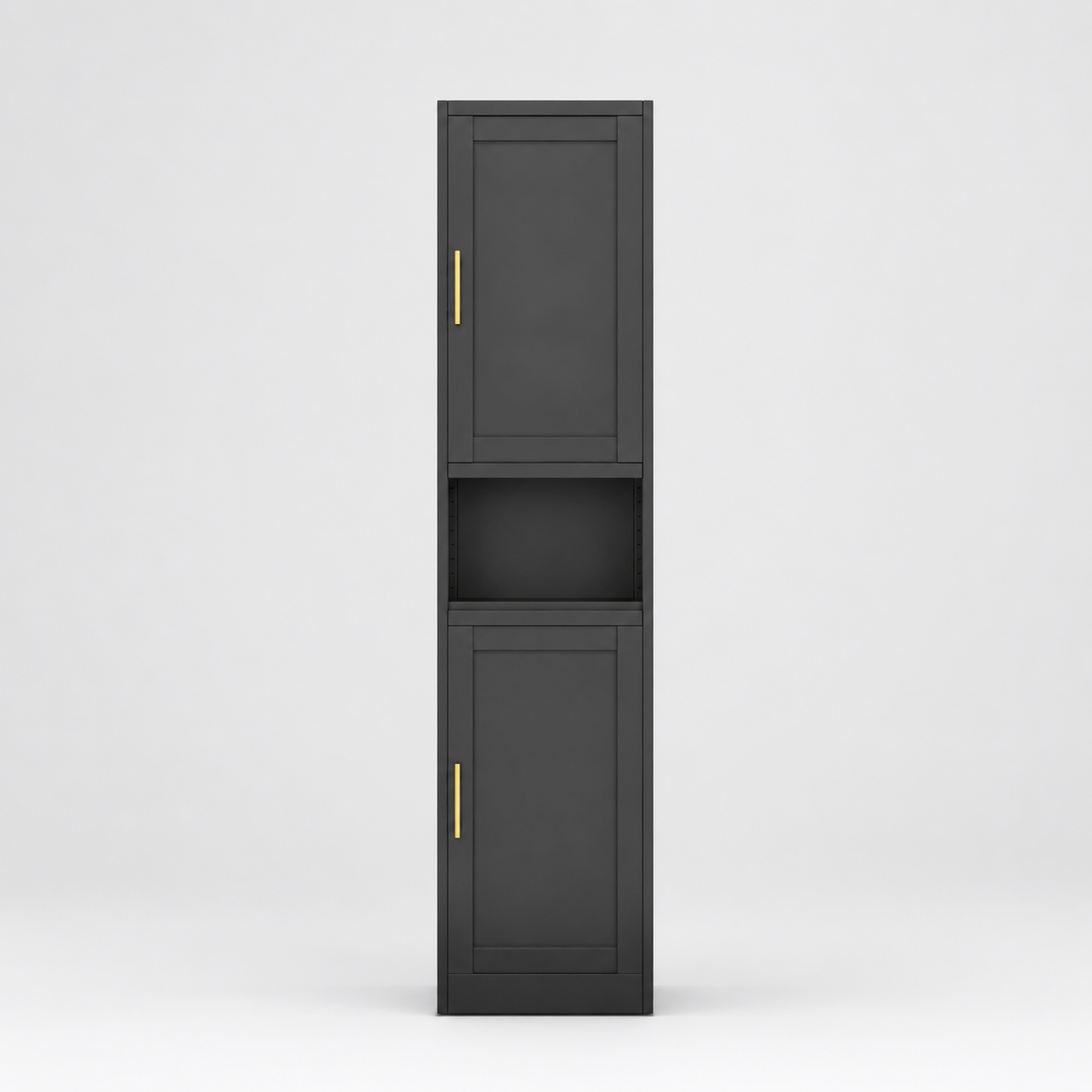 67" 2-Door Steel Storage Cabinet with Adjustable Shelves – Bathroom & Kitchen Organizer
