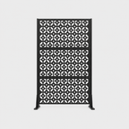 72" Premium Metal Privacy Screen – Outdoor Patio Divider with Decorative Cutout Pattern
