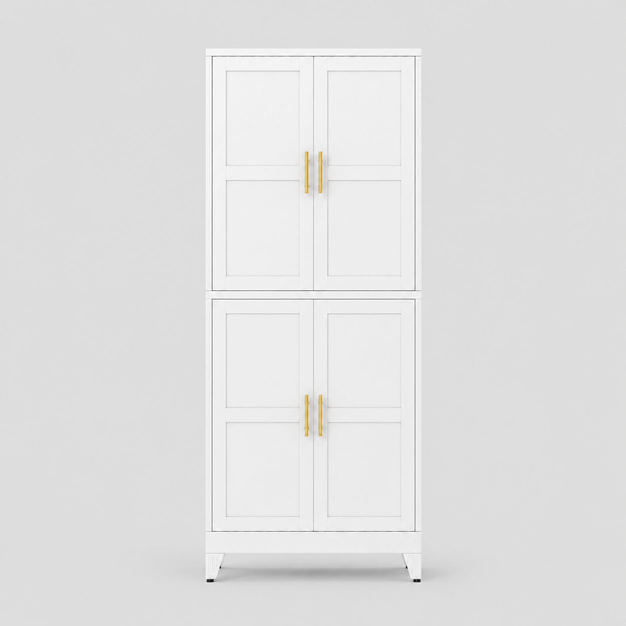 GAIOUS Metal Storage Cabinet with French Doors – Kitchen & Pantry Organizer