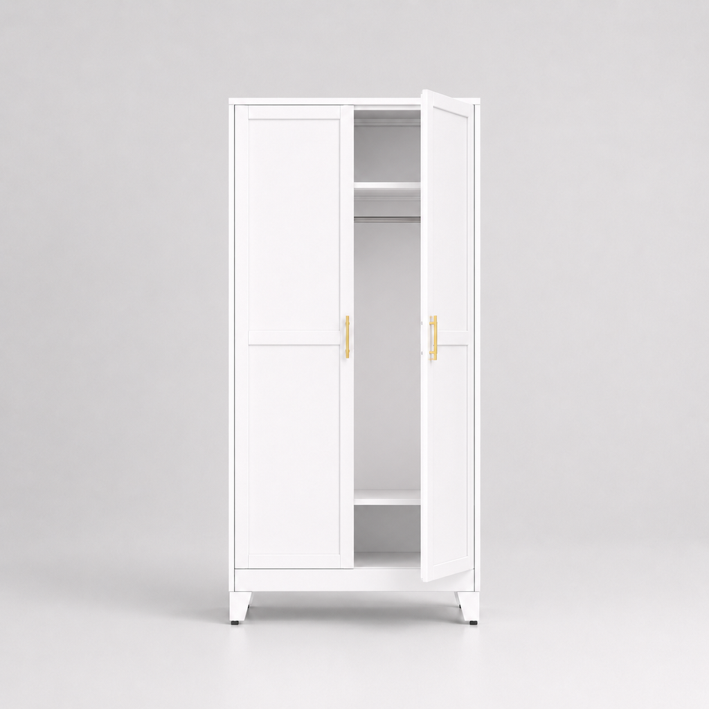 Double-door closet