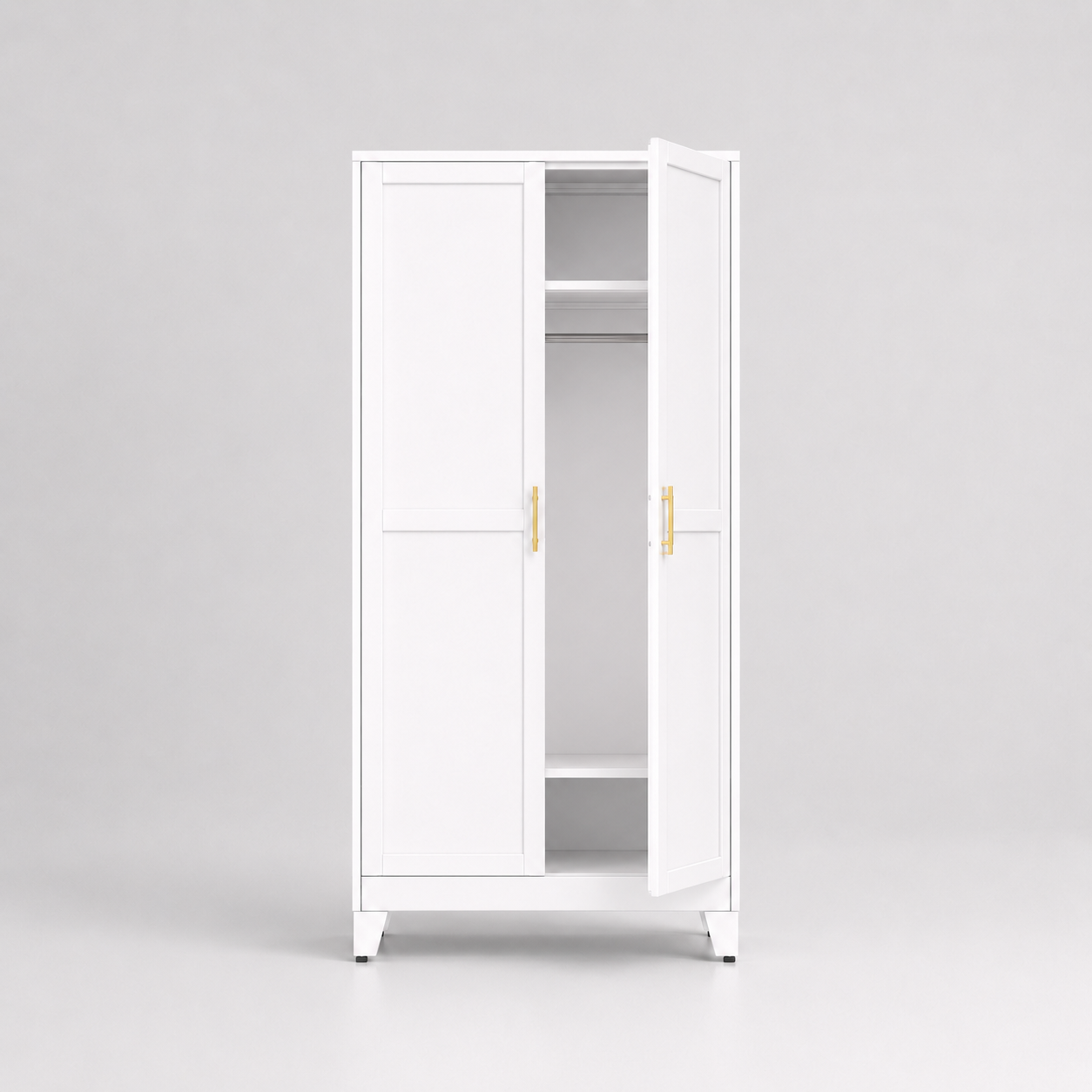 Double-door closet