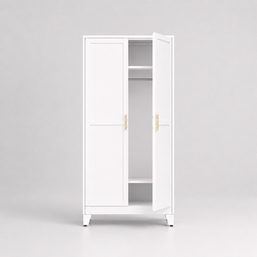Double-door closet