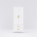 Double-door wardrobe with drawers