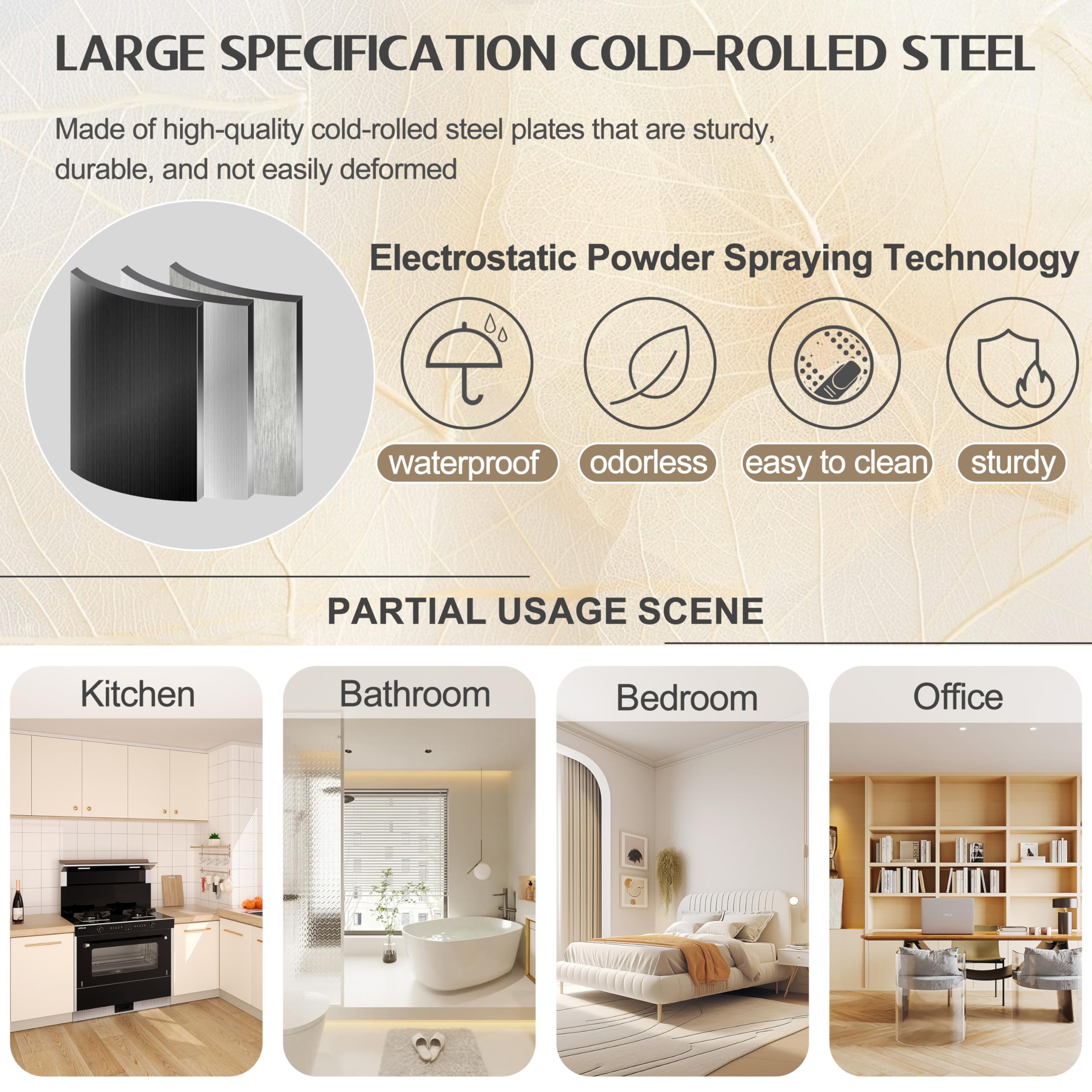 GAIOUS Metal Pantry Cabinet, Kitchen Pantry Storage Cabinets with 2 Door and 3 Adjustable Shelves, White Kitchen Pantry Cabinet, Freestanding Cupboard for Dining Room Living Room Bathroom